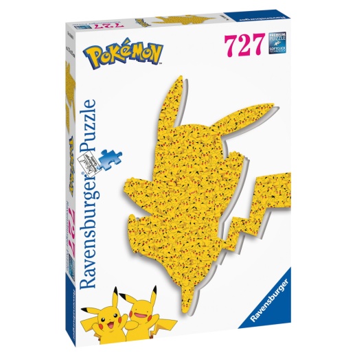 Ravensburger Pokémon Shaped Pikachu 727 Brikker i gruppen PUSLESPIL / 1000 brikker hos Spelexperten (10216846)