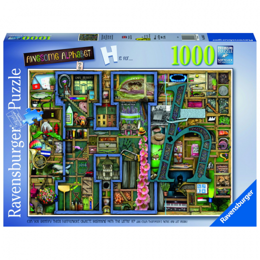 Ravensburger: Awesome Alphabet H 1000 Brikker i gruppen  hos Spelexperten (10216876)