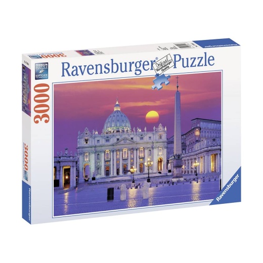 Ravensburger: St. Peter's Cathedral Rome 3000 Brikker i gruppen  hos Spelexperten (10217034)