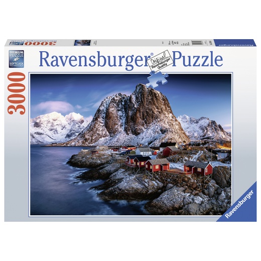 Ravensburger: Hamnoy, Lofoten 3000 Brikker i gruppen PUSLESPIL / 2000 brikker > hos Spelexperten (10217081)