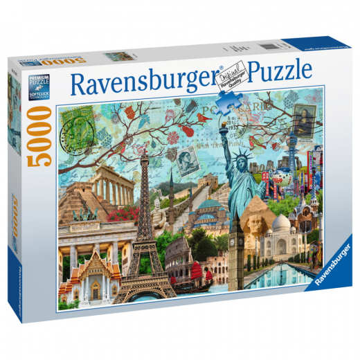 Ravensburger Big City Collage 5000 Brikker i gruppen PUSLESPIL / 2000 brikker > hos Spelexperten (10217118)