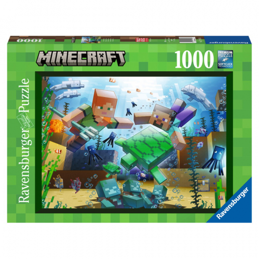 Ravensburger Minecraft Mosaic 1000 Brikker i gruppen PUSLESPIL / 1000 brikker hos Spelexperten (10217187)