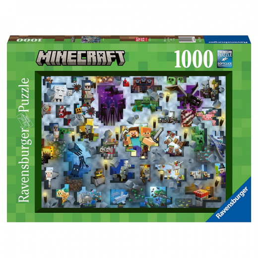 Ravensburger: Minecraft Mobs 1000 Brikker i gruppen PUSLESPIL / 1000 brikker hos Spelexperten (10217188)