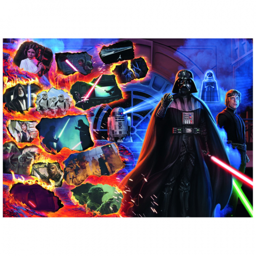 Ravensburger: Star Wars Villainous Darth Vader 1000 Brikker i gruppen PUSLESPIL / 1000 brikker hos Spelexperten (10217339)