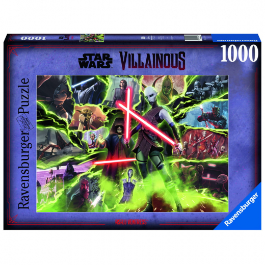 Ravensburger: Star Wars Villainous Asajj Ventress 1000 Brikker i gruppen PUSLESPIL / 1000 brikker hos Spelexperten (10217341)