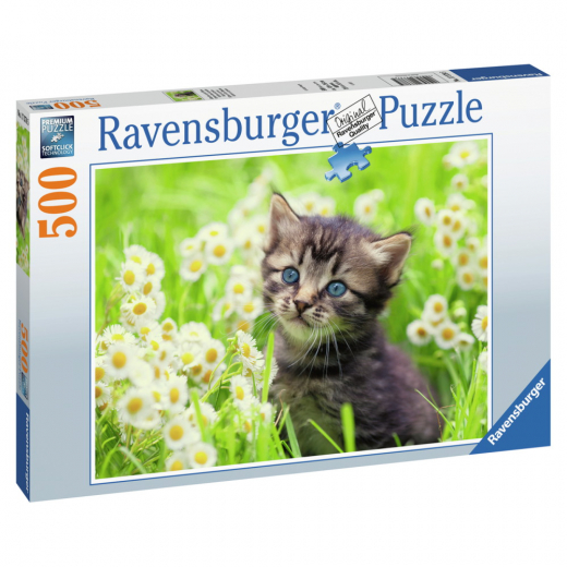 Ravensburger Kitten in the Meadow 500 Brikker i gruppen PUSLESPIL / < 750 brikker hos Spelexperten (10217378)