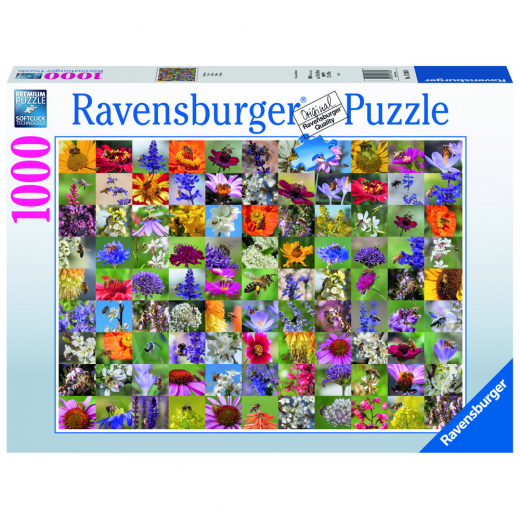 Ravensburger: Bee Collage 1000 Brikker i gruppen PUSLESPIL / 1000 brikker hos Spelexperten (10217386)