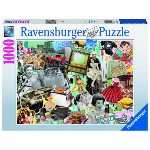 Ravensburger: The 50s 1000 Brikker i gruppen PUSLESPIL / 1000 brikker hos Spelexperten (10217387)