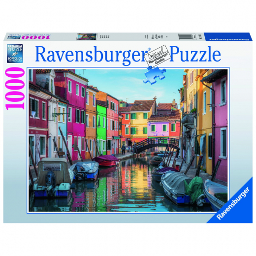 Ravensburger: Burano Canal, Venice 1000 Brikker i gruppen PUSLESPIL / 1000 brikker hos Spelexperten (10217392)