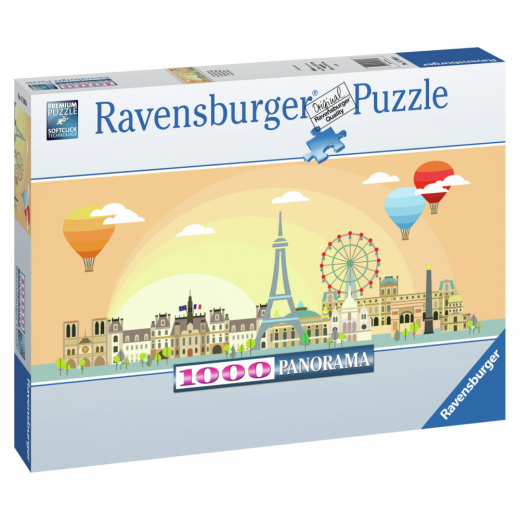 Ravensburger A Day in Paris 1000 Brikker i gruppen PUSLESPIL / 1000 brikker hos Spelexperten (10217393)