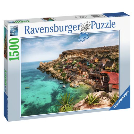 Ravensburger Popey Village, Malta 1500 Brikker i gruppen PUSLESPIL / 1500 brikker hos Spelexperten (10217436)