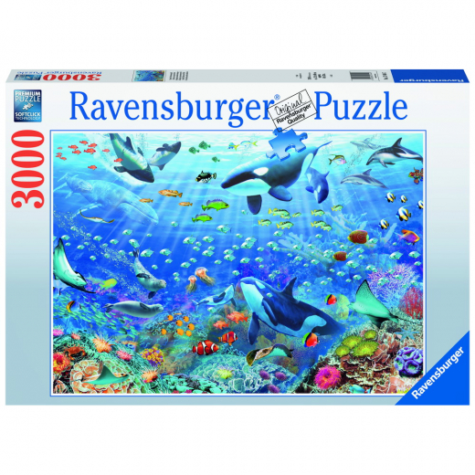 Ravensburger: Underwater 3000 Brikker i gruppen PUSLESPIL / 2000 brikker > hos Spelexperten (10217444)