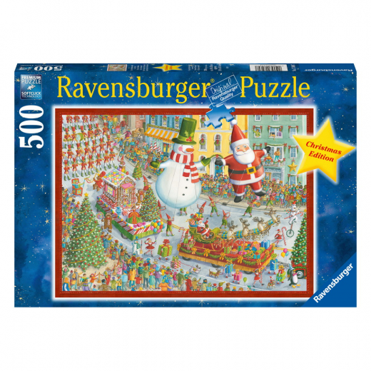 Ravensburger: Her kommer julen! 500 Brikker i gruppen PUSLESPIL / < 750 brikker hos Spelexperten (10217460)