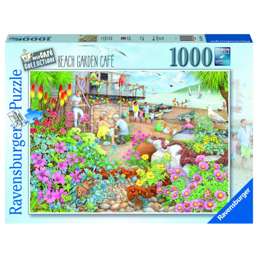 Ravensburger: Beach Garden Cafe 1000 Brikker i gruppen PUSLESPIL / 1000 brikker hos Spelexperten (10217479)