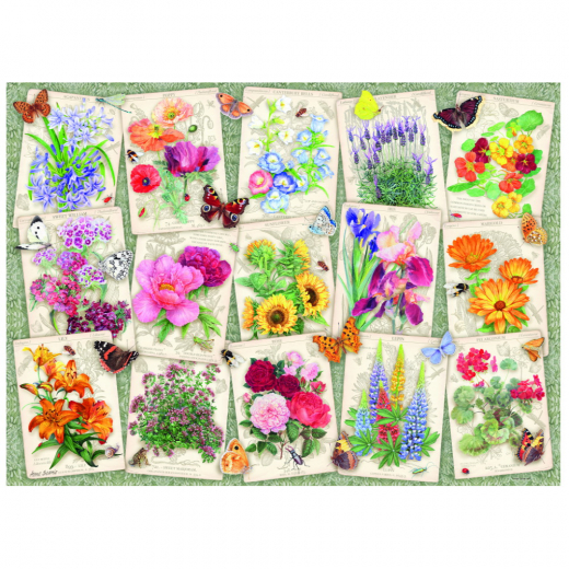 Ravensburger: Garden Flowers 1000 Brikker i gruppen PUSLESPIL / 1000 brikker hos Spelexperten (10217485)