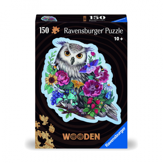 Ravensburger: Wooden Owl 150 Brikker i gruppen Nyheder hos Spelexperten (10217511)