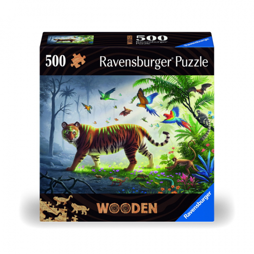 Ravensburger: Wooden Tiger 500 Brikker i gruppen PUSLESPIL / < 750 brikker hos Spelexperten (10217514)