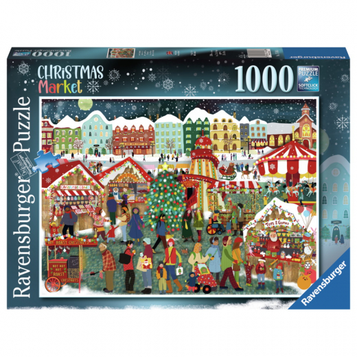 Ravensburger Christmas Market 1000 Brikker i gruppen PUSLESPIL / 1000 brikker hos Spelexperten (10217546)