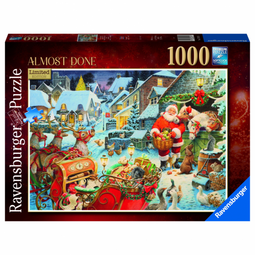 Ravensburger: Christmas Almost Done 1000 Brikker i gruppen PUSLESPIL / 1000 brikker hos Spelexperten (10217547)