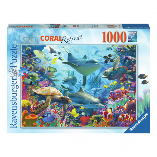 Ravensburger: Coral Reef Retreat 1000 Brikker i gruppen PUSLESPIL / 1000 brikker hos Spelexperten (10217550)
