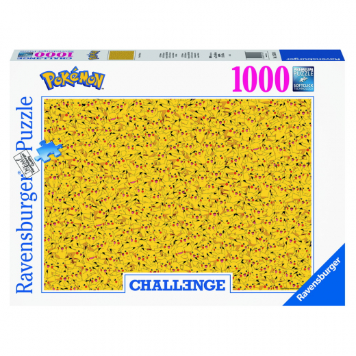 Ravensburger: Challenge Pikachu 1000 Brikker i gruppen PUSLESPIL / 1000 brikker hos Spelexperten (10217576)