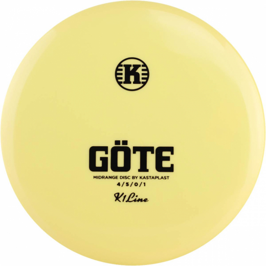 Kastaplast K1 Göte Light Yellow i gruppen UDENDØRSSPIL / Disc Golf & frisbee / Midrange hos Spelexperten (102858)