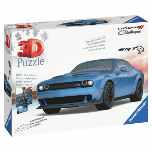 Ravensburger 3D Dodge Challenger Hellcat Widebody 108 Brikker i gruppen PUSLESPIL / 3D puslespil hos Spelexperten (10311283)