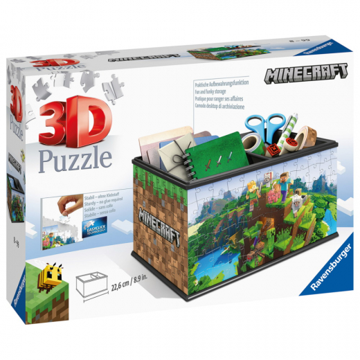 Ravensburger 3D Minecraft Treasure Box 223 Brikker i gruppen PUSLESPIL / 3D puslespil hos Spelexperten (10311286)