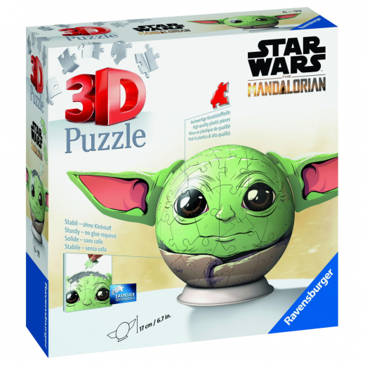 Ravensburger 3D: Star Wars Grogu With Ears 72 Brikker i gruppen PUSLESPIL / 3D puslespil hos Spelexperten (10311556)