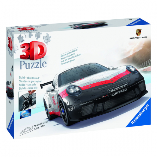 Ravensburger 3D: Porsche 911 MK2 GT3 Cup 152 Brikker i gruppen PUSLESPIL / 3D puslespil hos Spelexperten (10311557)