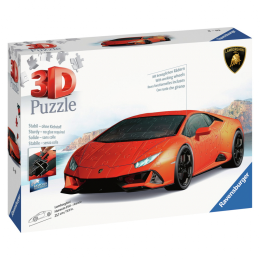 Ravensburger 3D - Lamborghini Huracan Evo 140 Brikker i gruppen PUSLESPIL / 3D puslespil hos Spelexperten (10311571)