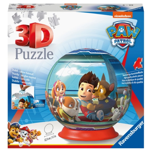 Ravensburger 3D Paw Patrol Bolde 72 Brikker i gruppen PUSLESPIL / 3D puslespil hos Spelexperten (10312186)