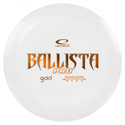Latitude 64° Ballista Pro Gold White i gruppen UDENDØRSSPIL / Disc Golf & frisbee / Distance Drivers hos Spelexperten (103235)