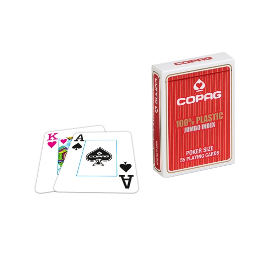 Copag Jumbo Face Red i gruppen SELSKABSSPIL / Poker & casino / Poker hos Spelexperten (104001344a)