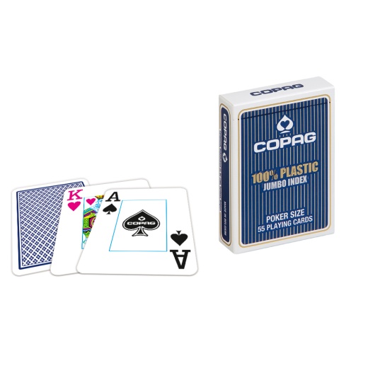 Copag Jumbo Face Blue i gruppen SELSKABSSPIL / Poker & casino / Poker hos Spelexperten (104001344b)
