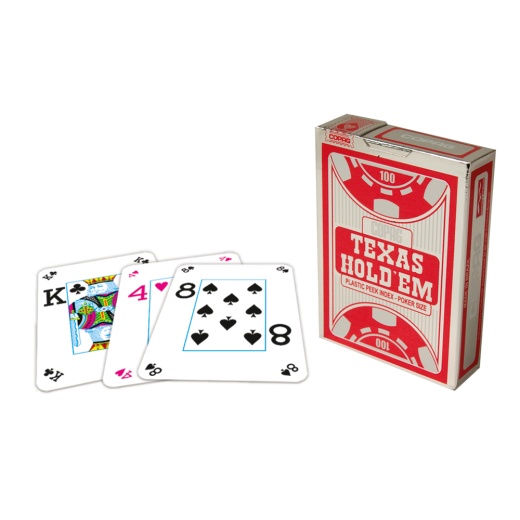 Copag Texas Hold 'Em Silver Peek Index Red i gruppen SELSKABSSPIL / Poker & casino / Poker hos Spelexperten (104008324a)