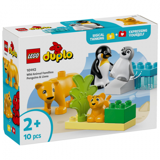 LEGO Duplo - Vilde dyrefamilier: pingviner og løver i gruppen LEGETØJ / LEGO / LEGO Duplo hos Spelexperten (10442)