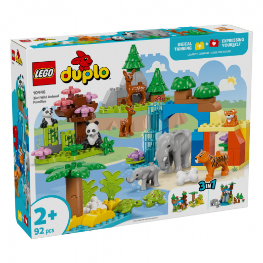 LEGO Duplo - 3-i-1 vilde dyrefamilier i gruppen LEGETØJ / LEGO / LEGO Duplo hos Spelexperten (10446)
