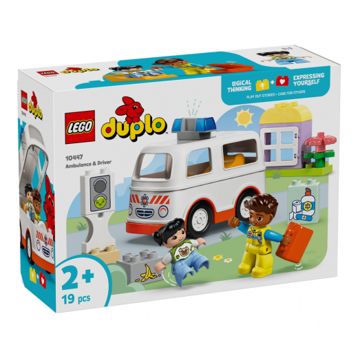 LEGO Duplo - Ambulance og fører i gruppen LEGETØJ / LEGO / LEGO Duplo hos Spelexperten (10447)