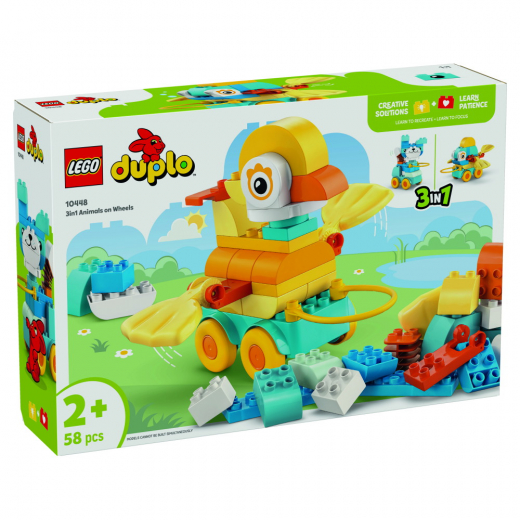 LEGO Duplo - 3-i-1-dyr på hjul i gruppen LEGETØJ / LEGO / LEGO Duplo hos Spelexperten (10448)