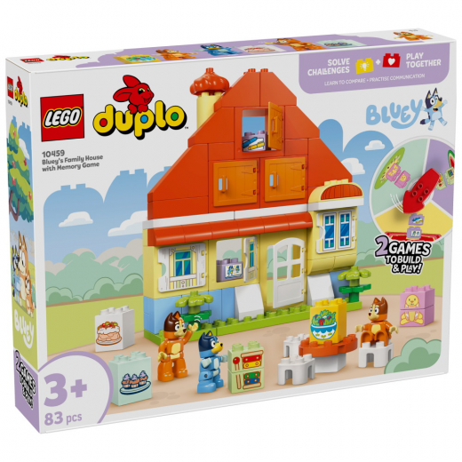 LEGO Duplo - Blueys families hus med huskespil i gruppen LEGETØJ / LEGO / LEGO Duplo hos Spelexperten (10459)