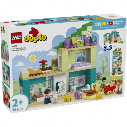 LEGO Duplo - 3-i-1 Moderne Familiehus Med Figurer i gruppen LEGETØJ / LEGO / LEGO Duplo hos Spelexperten (10470)
