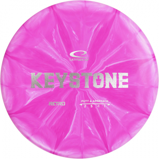 Latitude 64° Retro Burst Keystone Pink White i gruppen UDENDØRSSPIL / Disc Golf & frisbee / Putt & approach hos Spelexperten (105234)