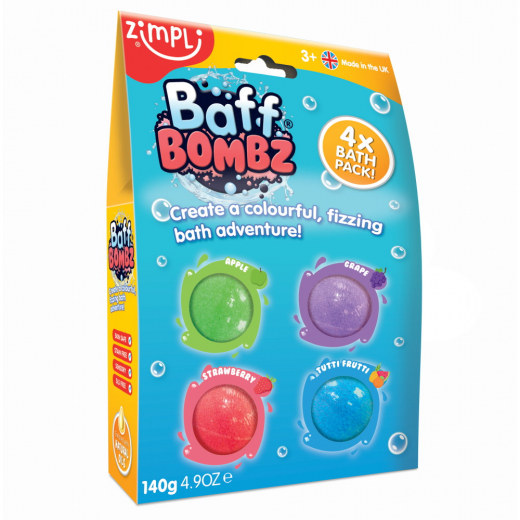 Zimpli Kids Baff Bombz 4-Pack i gruppen LEGETØJ / Børne- & baby / Bade hos Spelexperten (105953408SDN)