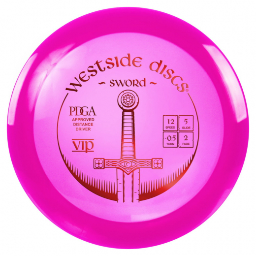 Westside Discs VIP Sword Pink i gruppen UDENDØRSSPIL / Disc Golf & frisbee / Distance Drivers hos Spelexperten (106416)