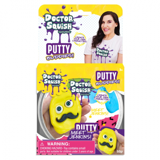Doctor Squish Putty Jenkins Gul 50 g i gruppen LEGETØJ / Fidgets hos Spelexperten (107463)
