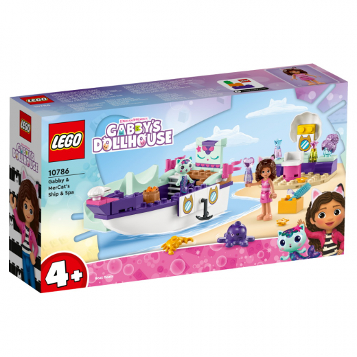 LEGO Gabby's Dollhouse - Gabby og Havkats Skib og Spa i gruppen LEGETØJ / LEGO / LEGO Gabby's Dollhouse hos Spelexperten (10786)