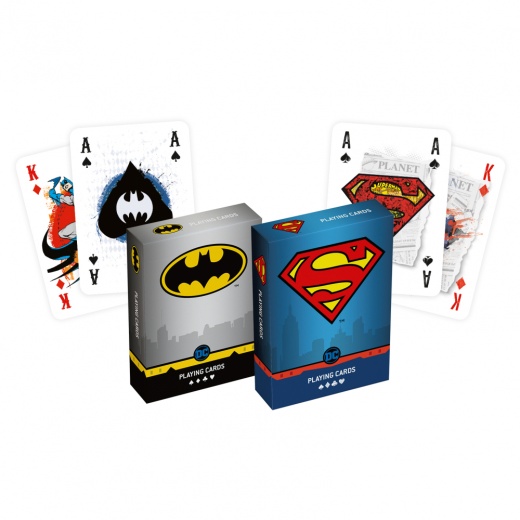 Playing Cards Superman / Batman Duopack i gruppen SELSKABSSPIL / Poker & casino / Design hos Spelexperten (108177901)