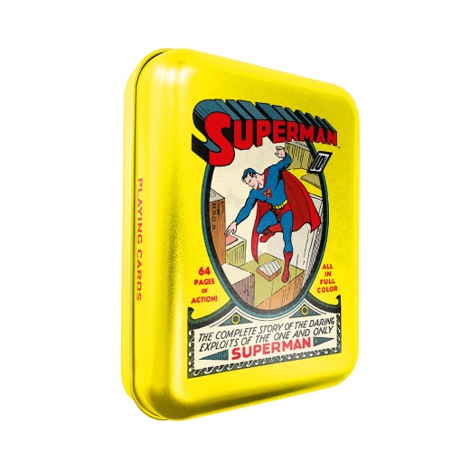 Playing Cards DC Comics Tins Action Comics Superman #1 Box i gruppen SELSKABSSPIL / Poker & casino / Design hos Spelexperten (108226924)