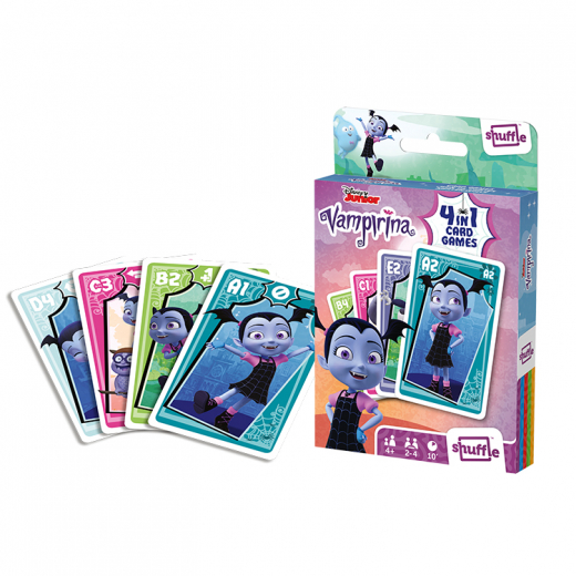 Shuffle - Kortspil Vampirina 4 i 1 i gruppen SELSKABSSPIL / Børnespil hos Spelexperten (108461992)